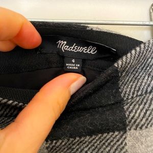 Madewell Plaid Mini Skirt - Size 4